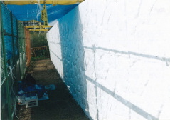 ウォールペイント制作風景