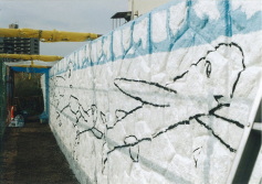 ウォールペイント制作風景